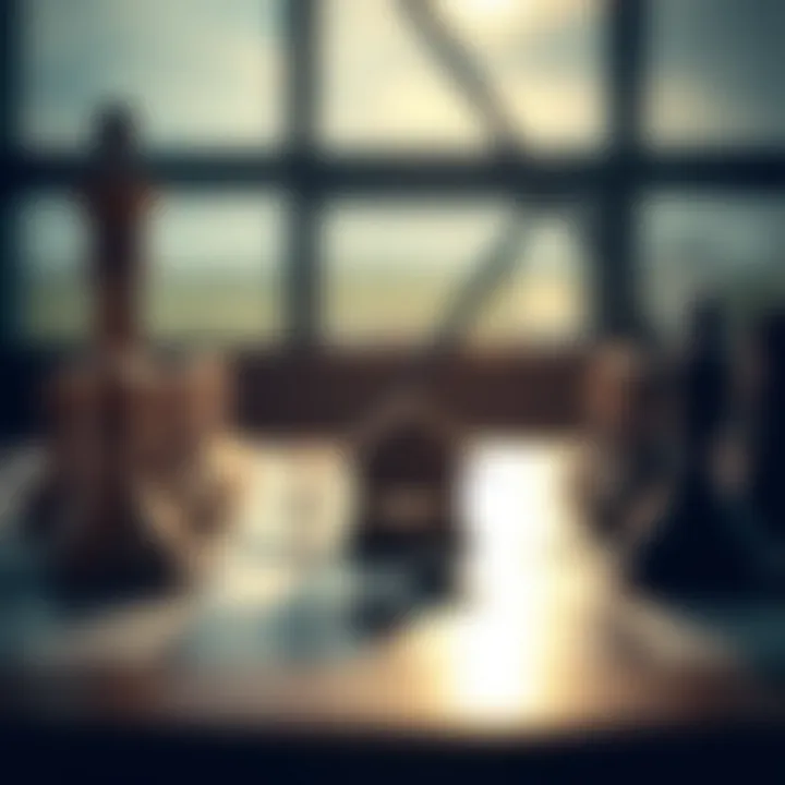 Strategic Negotiation in Real Estate A chessboard signifying strategic negotiation tactics