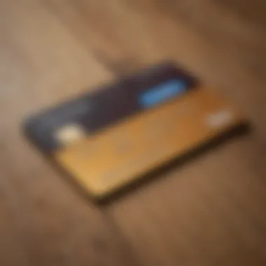 A close-up view of a PayPal Credit Card on a wooden surface, showcasing its sleek design.