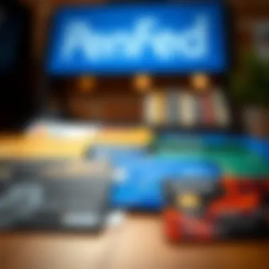 Diverse Selection of PenFed Credit Cards Illustration of PenFed credit card options