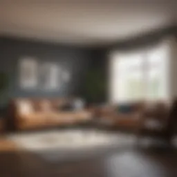 A beautifully staged living room to enhance home appeal for appraisals