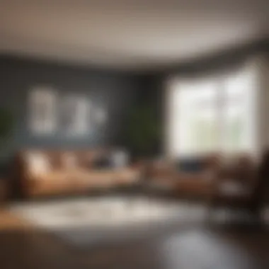 A beautifully staged living room to enhance home appeal for appraisals