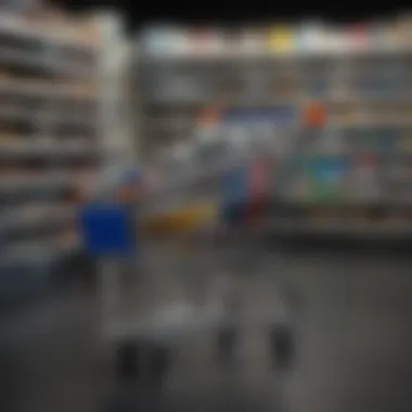 Conceptual image of a shopping cart filled with electronics