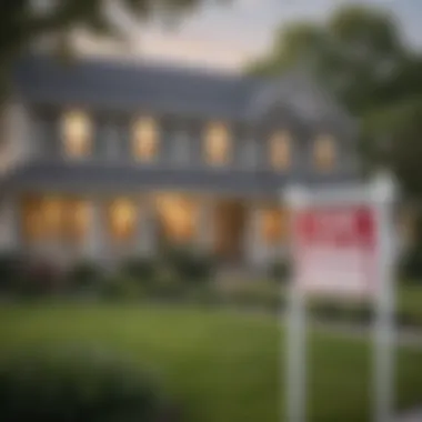 A serene suburban home with a sold sign in the yard, symbolizing the decision to sell.