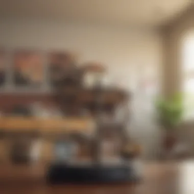 Weighing Financial Decisions: Mortgage vs. Investment A balance scale weighing a house against investment symbols