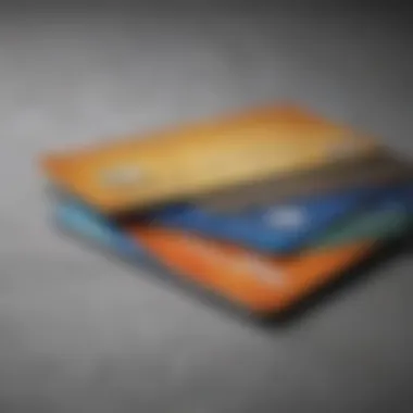 A close-up of a credit card and a social security card on a table