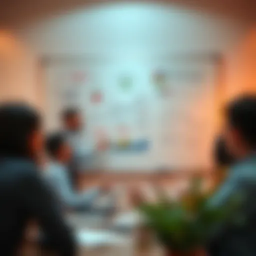 A creative brainstorming session with diverse ideas on a whiteboard