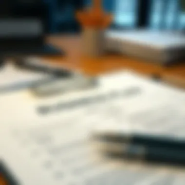 A well-structured business plan document laid out on a desk