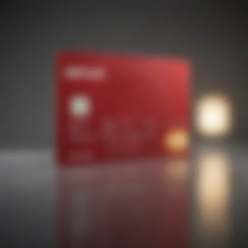 Close-up view of a Target RedCard credit card showcasing its design and features