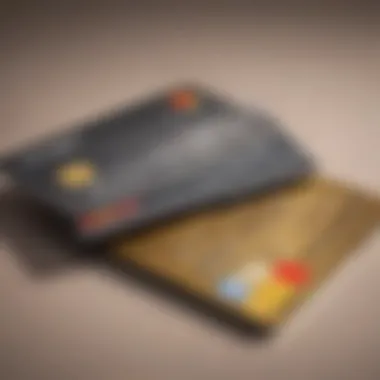 A visual representation of secured versus regular credit cards, highlighting key attributes.