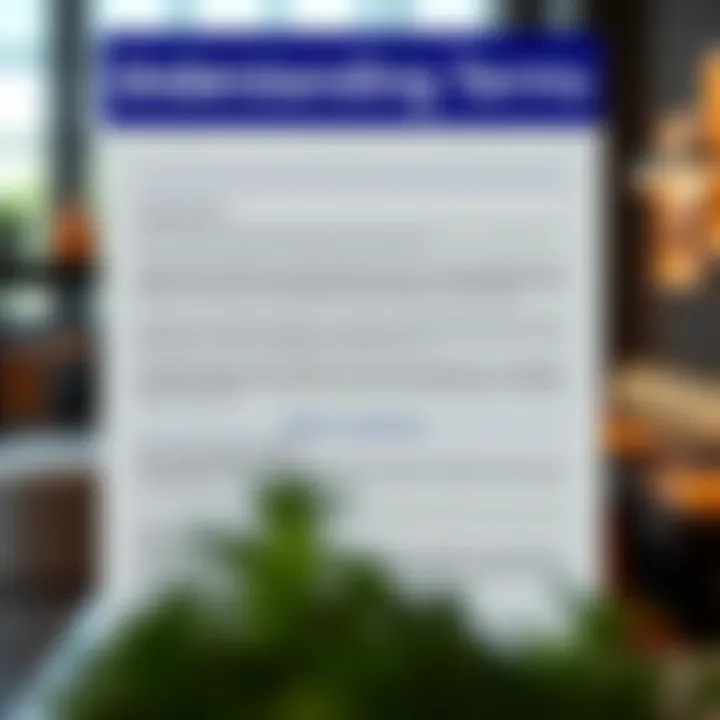 Infographic detailing terms and conditions associated with cash back programs