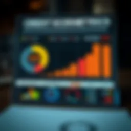 Visual representation of credit score metrics