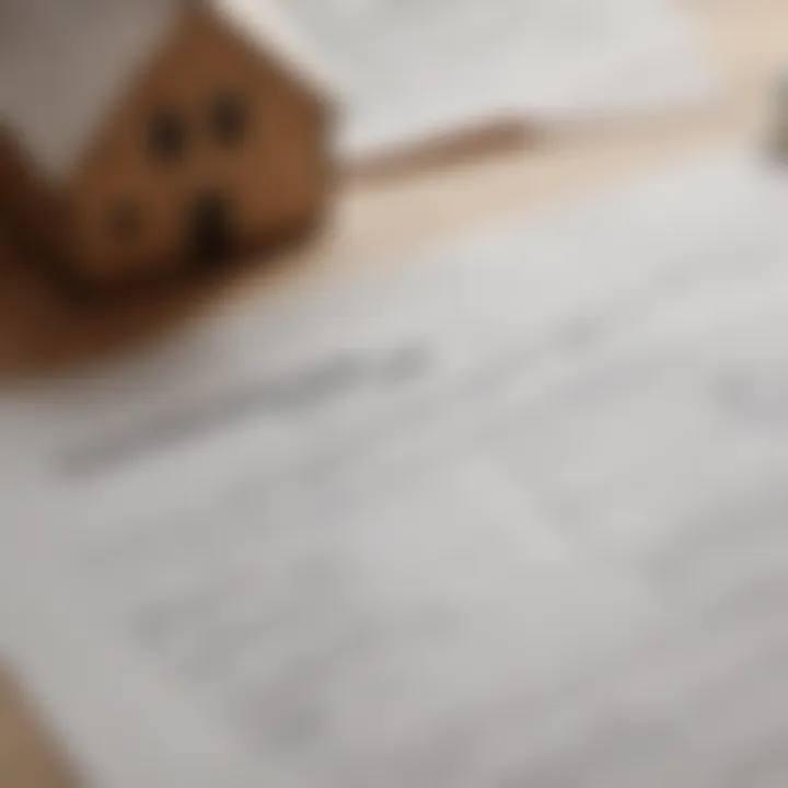 A close-up of mortgage documents highlighting terms and conditions.