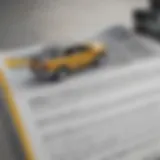 A close-up view of a CarMax warranty document.