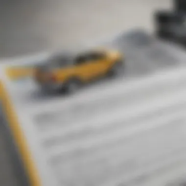 Detailed Overview of CarMax Extended Warranty Document A close-up view of a CarMax warranty document.