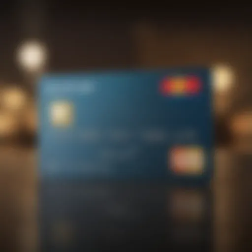 Illustration depicting the concept of a credit card with a minimal deposit