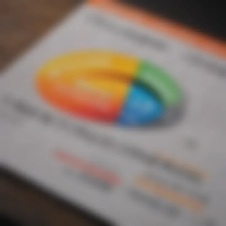 A close-up of a credit score report with highlights on key factors.