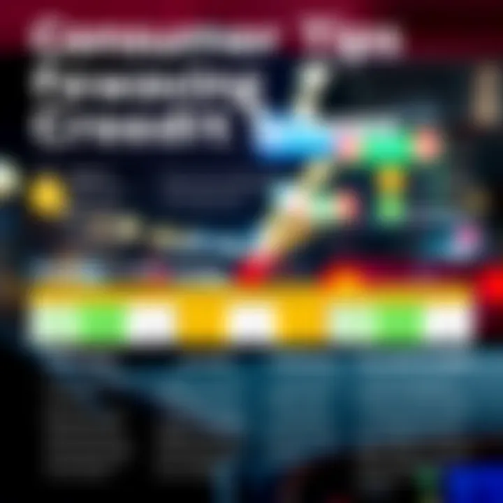 Consumer Tips for Navigating Credit Scores Infographic highlighting tips for consumers on credit scores