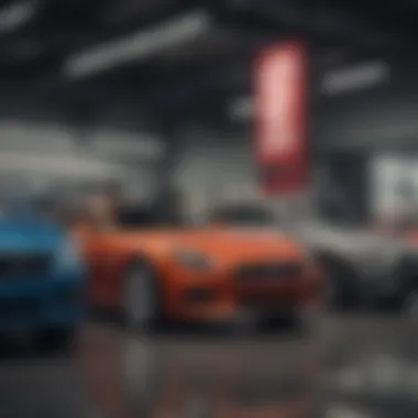 Dealership Price Trends A dealership showcasing vehicles with price tags above MSRP