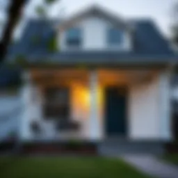 A detailed view of a HUD foreclosure property showcasing its exterior features