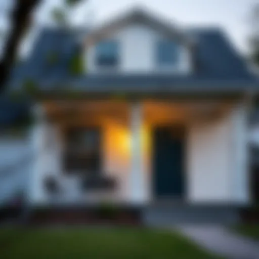 A detailed view of a HUD foreclosure property showcasing its exterior features