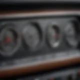 A close-up of a VIN plate on a car dashboard, showcasing its unique identification number.