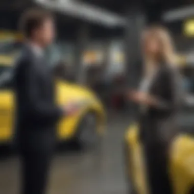 Customer Experience with Hertz A satisfied customer interacting with a Hertz representative
