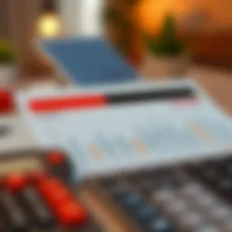 Calculator displaying financial metrics for homebuyers