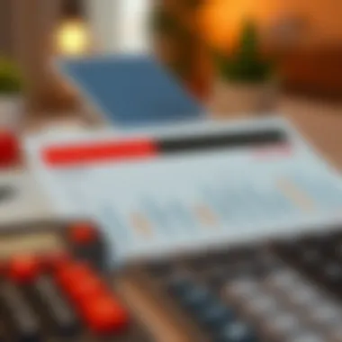 Calculator displaying financial metrics for homebuyers