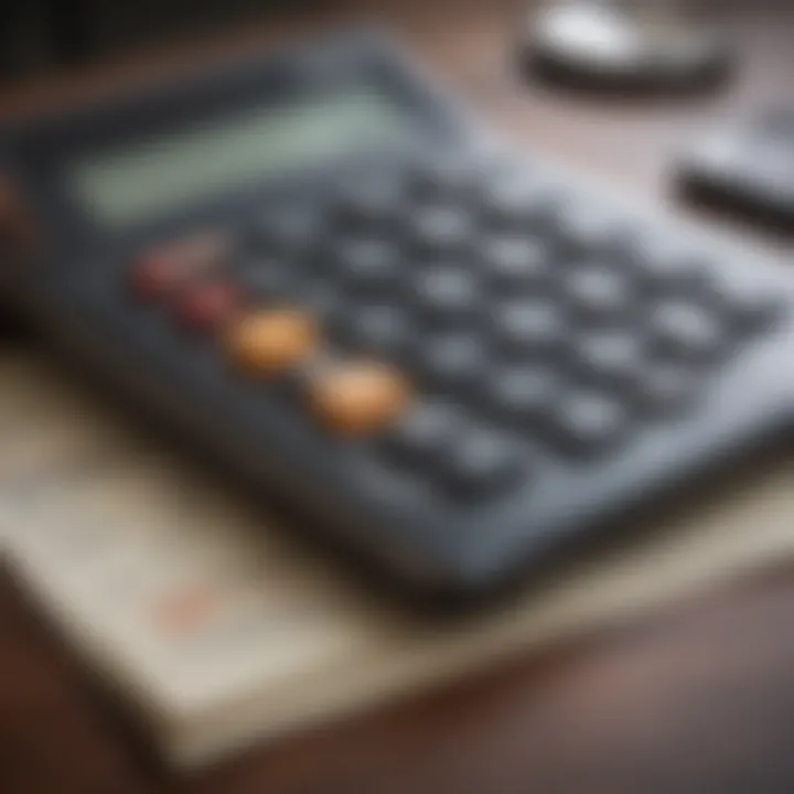 A close-up view of a mortgage calculator displaying extra payment options.