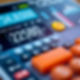 Visual representation of a mortgage calculator interface