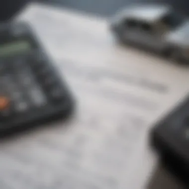 Calculating the True Cost of Vehicle Ownership Calculator with car keys and financial documents
