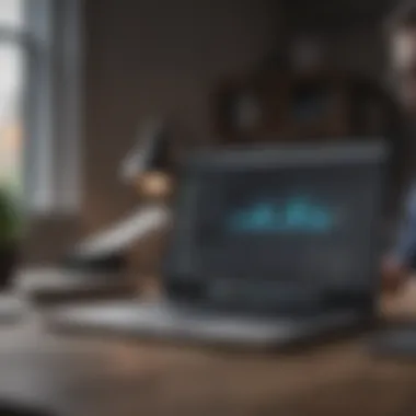 Analyzing Financing Options for MacBook A person analyzing financing options on a laptop