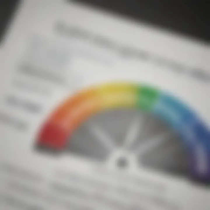 Graph showing the relationship between credit scores and loan terms