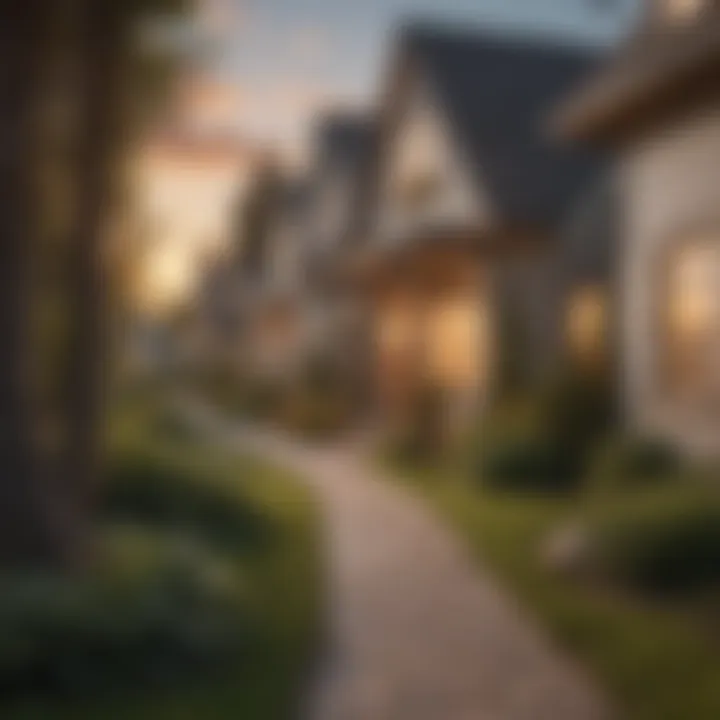 An illustration depicting a pathway leading to a house, symbolizing the journey to homeownership