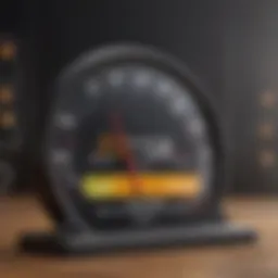 Visual representation of credit score metrics