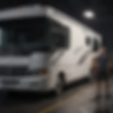 A professional RV transporter with their vehicle, showcasing experience