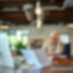 Business owner reviewing loan eligibility criteria