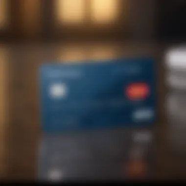 Visual representation of secured credit card