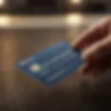 Business professional reviewing credit card options