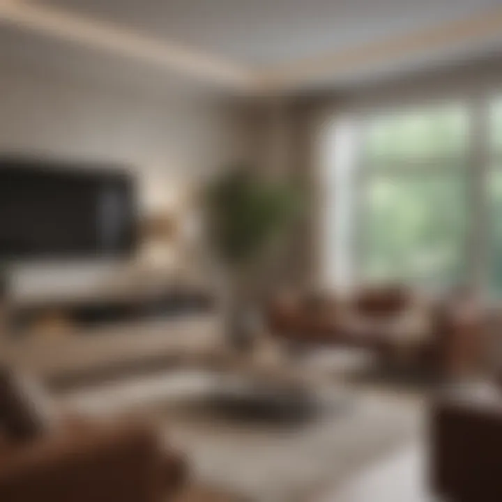 A beautifully staged living room