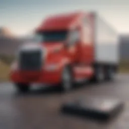 Calculator interface displaying truck financing options