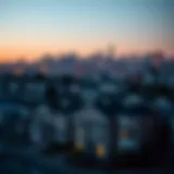 San Francisco Skyline and Residential Landscape Beautiful San Francisco skyline with residential buildings