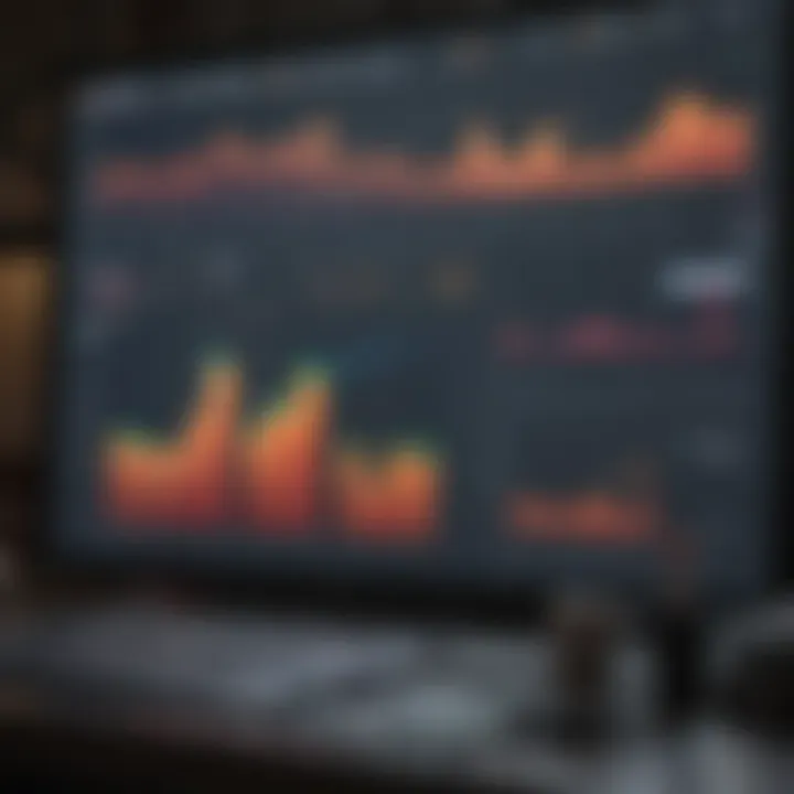 Analytical dashboard displaying cash flow forecasts and financial strategies