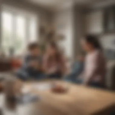 Economic Influences on Cohabitation Illustration depicting the economic factors influencing young adults living at home